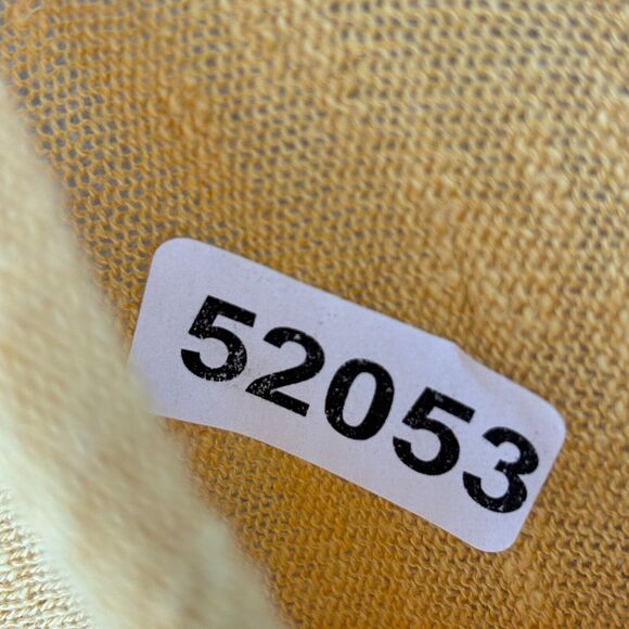 EILEEN FISHER Sweater PP Petite Linen Cotton Top Slub Dolman Sleeve Yellow - Picture 12 of 12